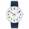 Arne Jacobsen Station Watch White Dial, Blue Leather