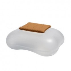 Alessi Mary Biscuit,  Biscuit Box Ice with brown lid