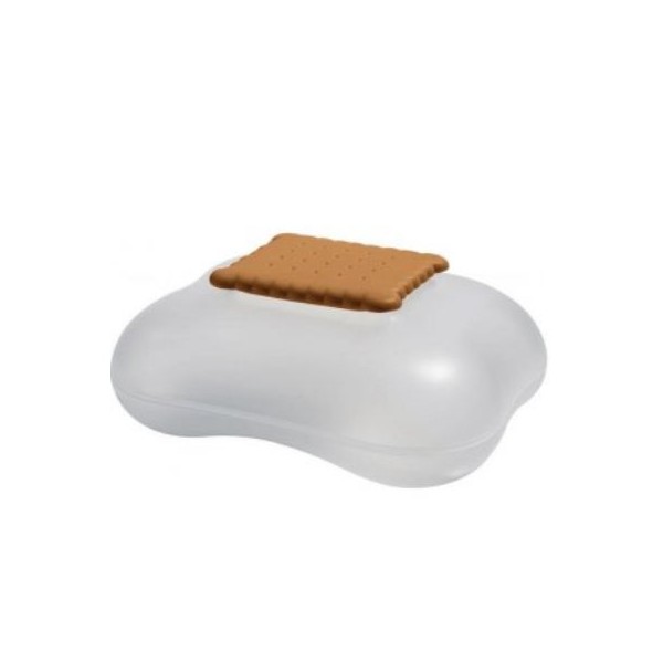 Alessi Mary Biscuit,  Biscuit Box Ice with brown lid