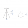 Lapalma Will High swivel stoo/ Gas Spring 