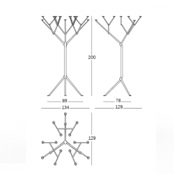 Magis Officina Floor Candle Holder 15 Arms 