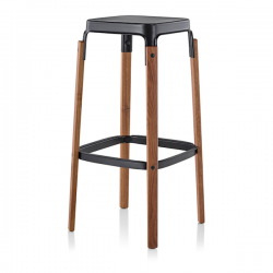 Magis Steelwood Walnut Stool 