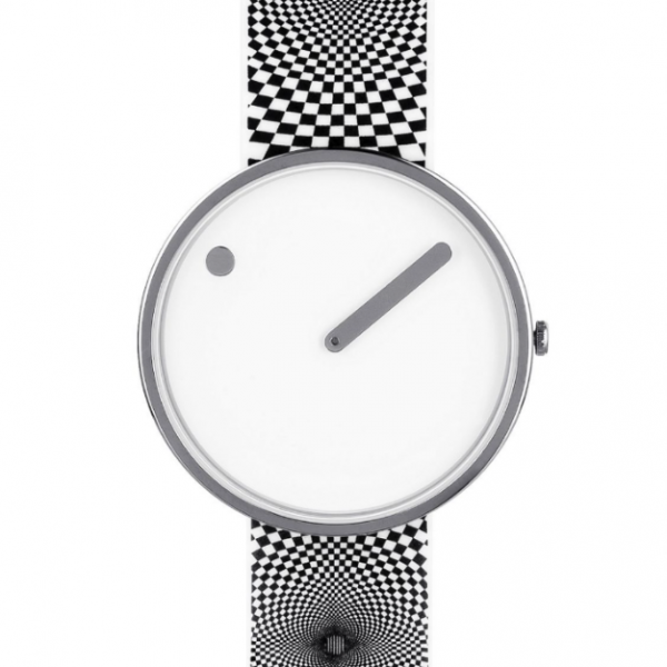 Picto Watch White Graphic Strap 