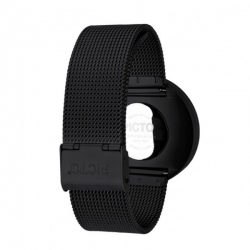 Picto  Watch White Black Mesh