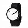 Picto  Watch White Black Mesh