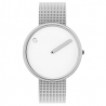 Picto Watch White, Steel Mesh