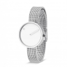 Picto Watch White, Steel Mesh