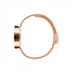 Picto Watch White, Rose Gold Mesh