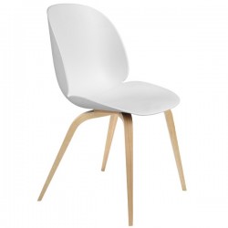 Gubi Beetle Chair Unupholstered Shell Wood Base