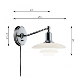 Louis Poulsen PH 2/1 Wall Lamp