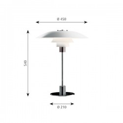 Louis Poulsen PH 4/3 Table Lamp