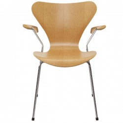 Fritz Hansen Series 7 Armchair Natural Veneer 3207