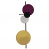 PLEASE WAIT to be SEATED Planet Wall Lamp Plum