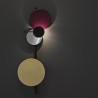 PLEASE WAIT to be SEATED Planet Wall Lamp Plum