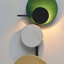 PLEASE  WAIT to be SEATED Planet Wall Lamp Green