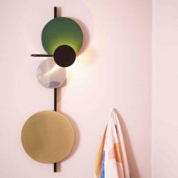 PLEASE  WAIT to be SEATED Planet Wall Lamp Green