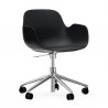 Normann Copenhagen Form Swivel Armchair with Castors 