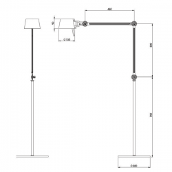 Tonone Bolt Floor - Double Lamp