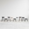 Mater High Stool Sirka Grey Stained Oak 74cm
