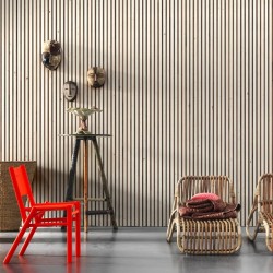  NLXL TIM-03 Timber Strips Wallpaper By Piet Hein Eek