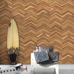 NLXL TIM-06 Timber Strips Wallpaper By Piet Hein Eek