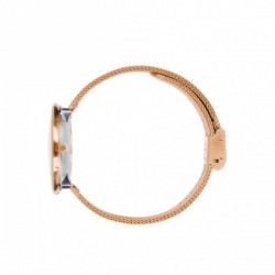 Arne Jacobsen Roman Watch Dial, Rose Gold Mesh