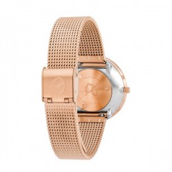 Arne Jacobsen Roman Watch Dial, Rose Gold Mesh