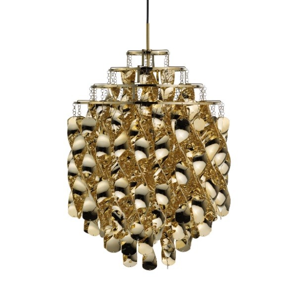 Verpan Spiral SP01 Gold Pendant Light