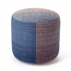 PRINCE - Pouf design con cuciture vivaci in contrasto