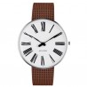 Arne Jacobsen Roman Watch White Dial, Matt Copper Mesh 