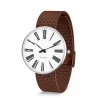 Arne Jacobsen Roman Watch White Dial, Matt Copper Mesh 