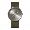 LEFF amsterdam tube watch D42 – steel with green cordura strap 
