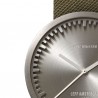 LEFF amsterdam tube watch D42 – steel with green cordura strap 