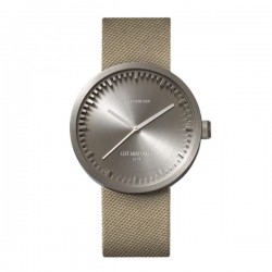 LEFF amsterdam tube watch D42 – steel with sand cordura strap