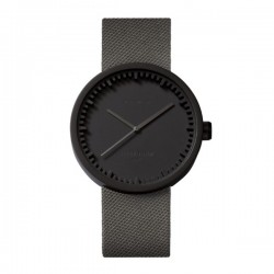 LEFF amsterdam tube watch D42 – black with grey cordura strap