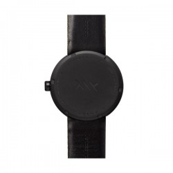 LEFF amsterdam tube watch D42 – black with green cordura strap