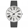 Arne Jacobsen Roman Watch White Dial, Grey Mesh