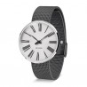 Arne Jacobsen Roman Watch White Dial, Grey Mesh