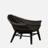 Ibride Manta Low Armchair Black 