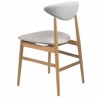 Gubi Gent Dining Chair - Fully Upholstered, Wood base 