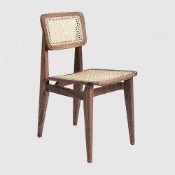 Gubi C-Chair Dining Chair - Un-Upholstered, All French Cane