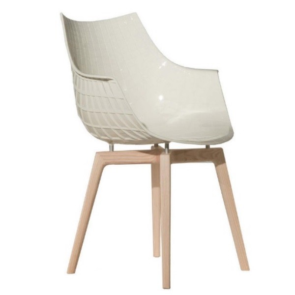 Driade Meridiana Chair Wooden Legs