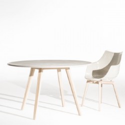 Driade Meridiana Chair Wooden Legs