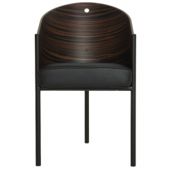 Driade Costes Easy Chair Grey Stripped wenge