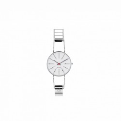 Arne Jacobsen Bankers Bangle Watch White 