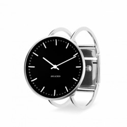 Arne Jacobsen City Hall Bangle Watch Black 40mm 