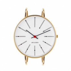 Arne Jacobsen Bankers Bangle Watch White Gold 