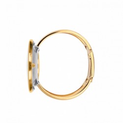 Arne Jacobsen Bankers Bangle Watch White Gold 