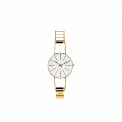 Arne Jacobsen Bankers Bangle Watch White Gold 