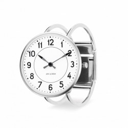 Arne Jacobsen Station Bangle Watch White 